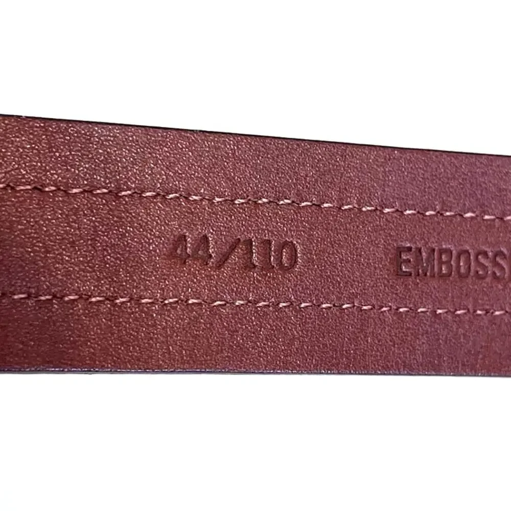Johnston & Murphy Mens Belt Size 44/110 Brown Lizard Leather Ranger‎ Y2K 41553